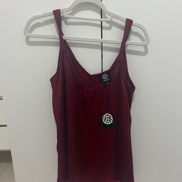 Red/maroon silk tank top never worn new with tags - Picture 3 of 3